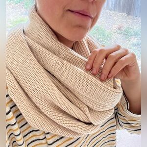 Maggie’s Organic 100% Cotton Circle Scarf - Sand Shell